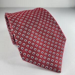 G.H. BASS & CO. Red & Blue Silk Tie.